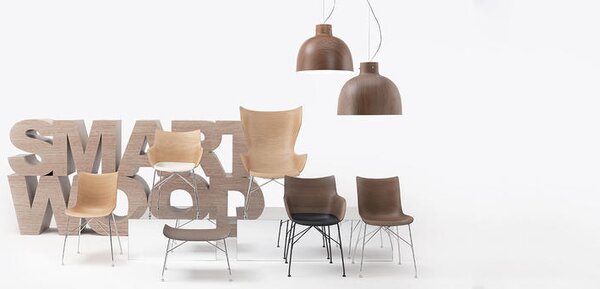 Kartell - Závesné svietidlo Bellissima Wood