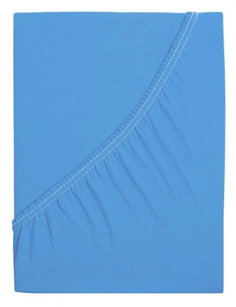 Jersey plachta z mako bavlny LUXORA 90x200 cm svetlomodrá