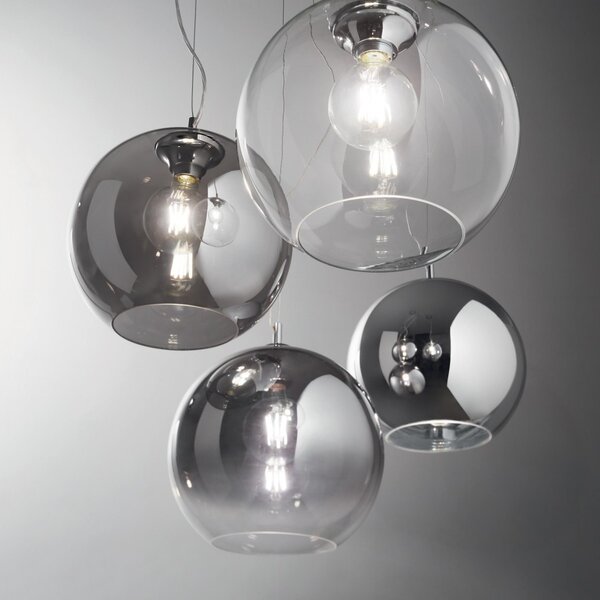 Ideal Lux 250342 závesný stropný luster Nemo 1x60W | E27 - chrómový povrch