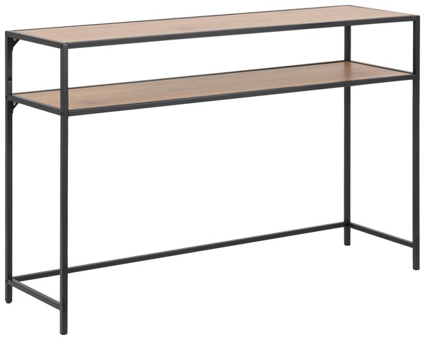 KONZOLOVÝ STOLÍK, čierna, divoký dub, kompozitné drevo, 120/35/79 cm - Online Only obývacie izby, Online Only