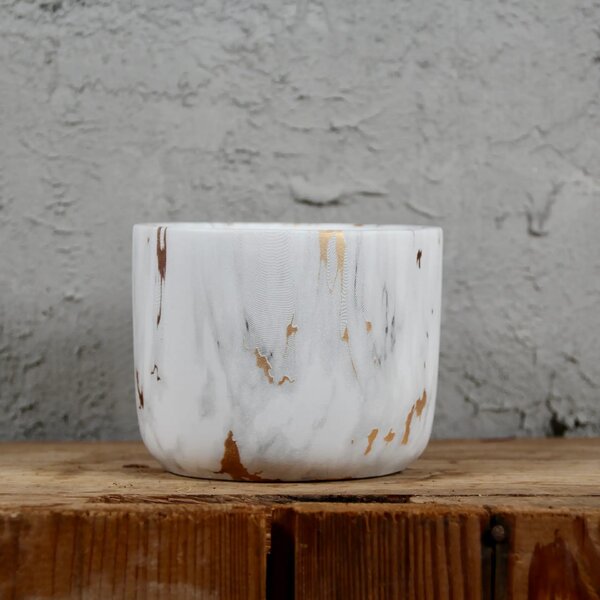 Kvetináč White Marble Ø 9 cm