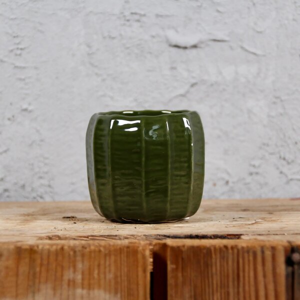 Kvetináč Verde tmavozelený Ø 6 cm