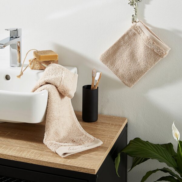UTERÁK PRE HOSTÍ, 30/50 cm, béžová Bio:Vio - Kúpeľňový textil