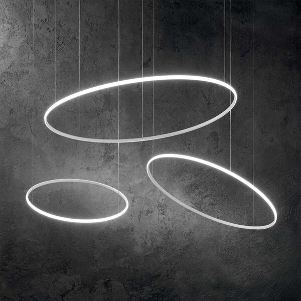 Ideal Lux 258751 LED závesné stropné svietidlo Hulahoop 1x50W | 5000L | 3000K - biela