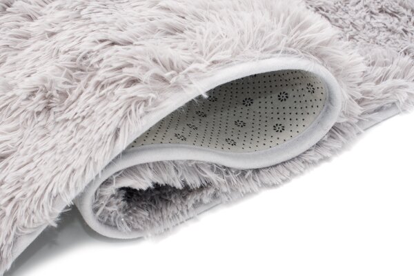 TA Koberec LIGHT GREY LIGHT GREY SILK Sivý Obdĺžnikový Rozmer: 80x150 cm