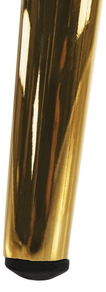 KONDELA Jedálenská stolička, smaragdová/gold chróm-zlatý, PERLIA