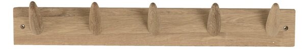 Nástenný vešiak na oblečenie z dubového dreva Canett Uno, šírka 60 cm