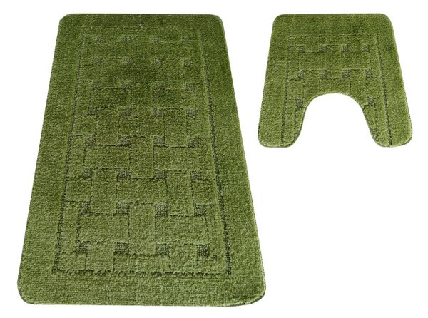 Sada kúpeľňových koberčekov Montana CLT-12 zelená