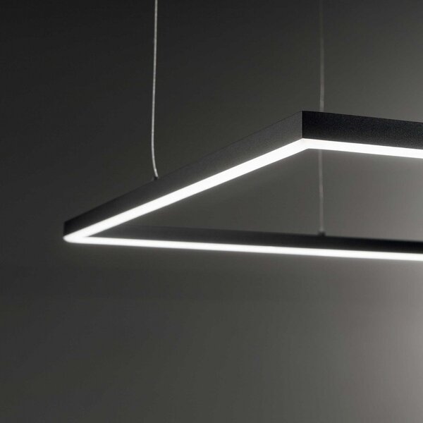 Ideal Lux 259208 LED závesné stropné svietidlo Oracle Slim 1x53W | 3200lm | 3000K - čierna