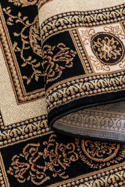 Hanse Home , Kusový koberec Herat 105989 Black Cream, 80x120, čierna, chodba / predsieň