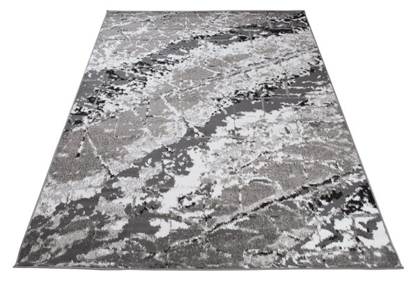 TA Koberec Q543D WHITE MAYA PP EYM Sivý Obdĺžnikový Rozmer: 80x150 cm