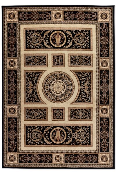Hanse Home , Kusový koberec Herat 105989 Black Cream, 80x120, čierna, chodba / predsieň
