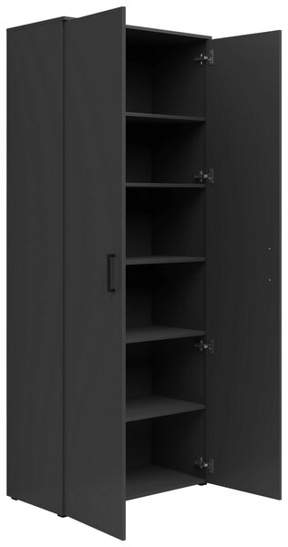 VIACÚČELOVÁ SKRIŇA, grafitová, 80/195/40 cm Carryhome - Skrine do chodby