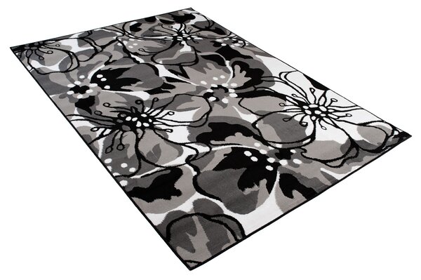 TA Koberec Z907D BLACK MAYA PP EYM Sivý Obdĺžnikový Rozmer: 200x200 cm