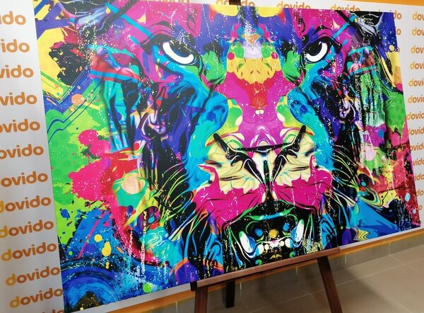 Obraz pestrofarebná šelma