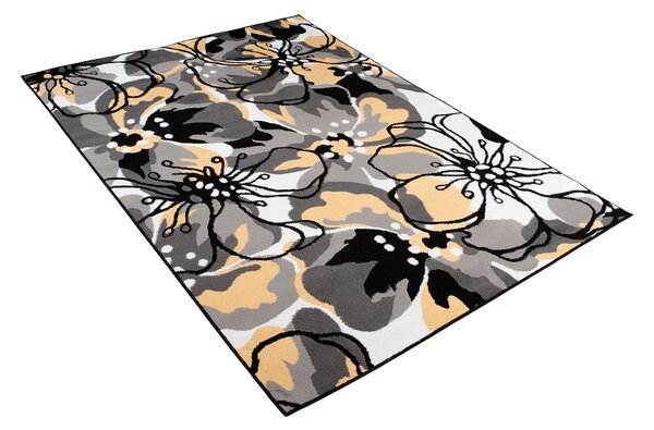 TA Koberec Z907A BLACK MAYA PP EYM Sivý Obdĺžnikový Rozmer: 80x150 cm