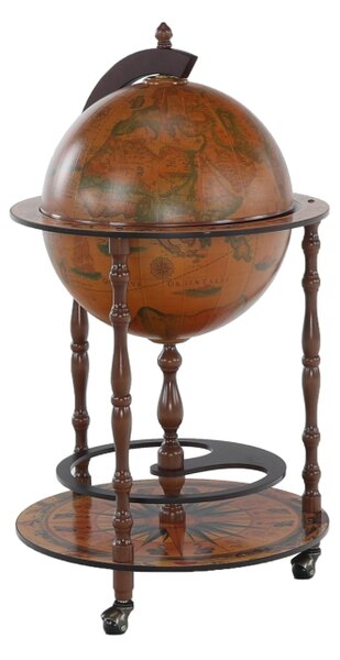 Barový stolík na kolieskach Globus 2-324 - čerešňa