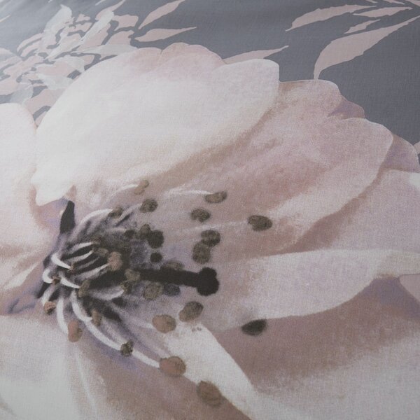 Sivé obliečky Catherine Lansfield Dramatic Floral, 200 x 200 cm