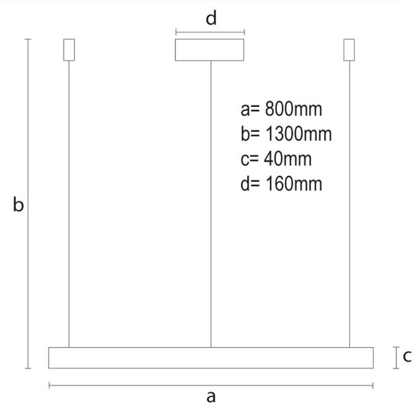 LED závesné svietidlo + diaľkový ovládač 55W (J4379/W)