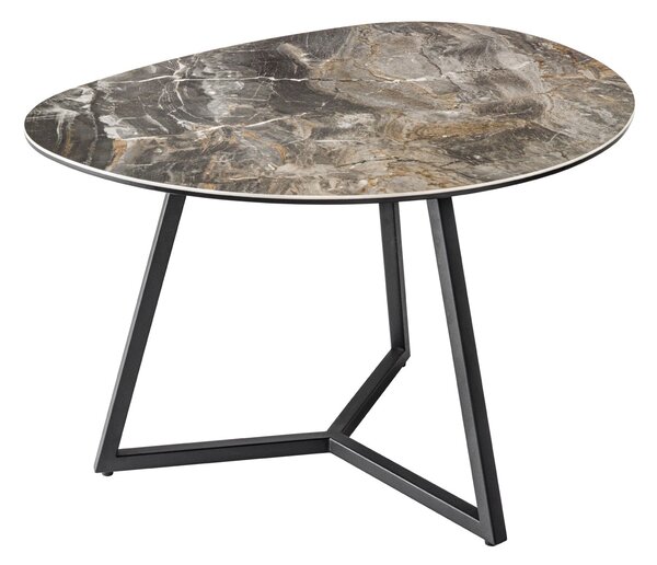 Kávový stolík MARVELOUS 70cm keramika a mramor taupe