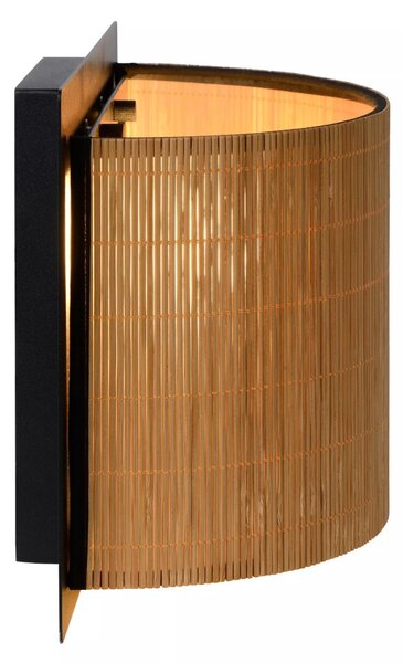 Lucide 03229/01/30 nástenná lampa Magius 1x40W | E27 - ratan, stmievateľná