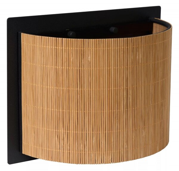 Lucide 03229/01/30 nástenná lampa Magius 1x40W | E27 - ratan, stmievateľná
