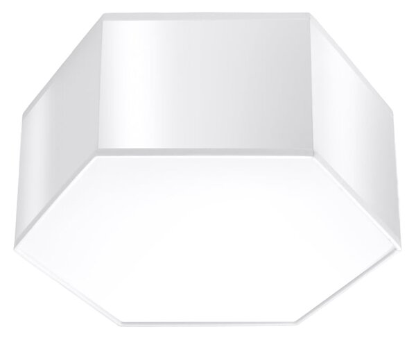 Stropné svietidlo Sunde 1, 1x biele plastové tienidlo, (biely plast)