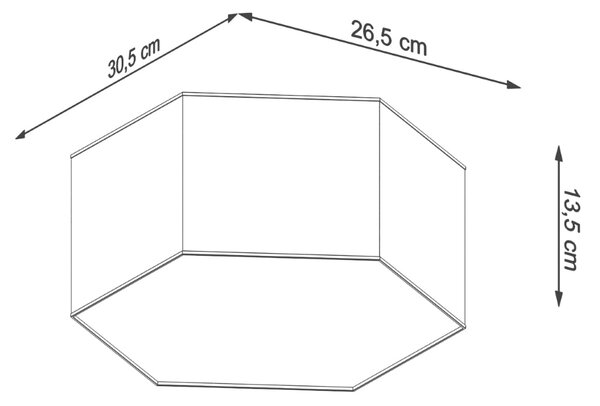 Stropné svietidlo Sunde 1, 1x biele plastové tienidlo, (biely plast)