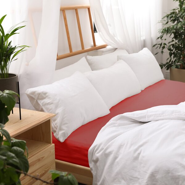 JERSEY PRESTIERADLO 029 90X200 CM ČERVENÉ