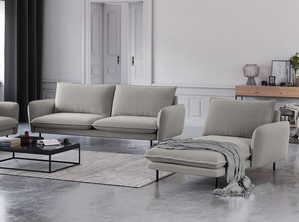 Svetlosivá leňoška Cosmopolitan Design Vienna, pravý roh
