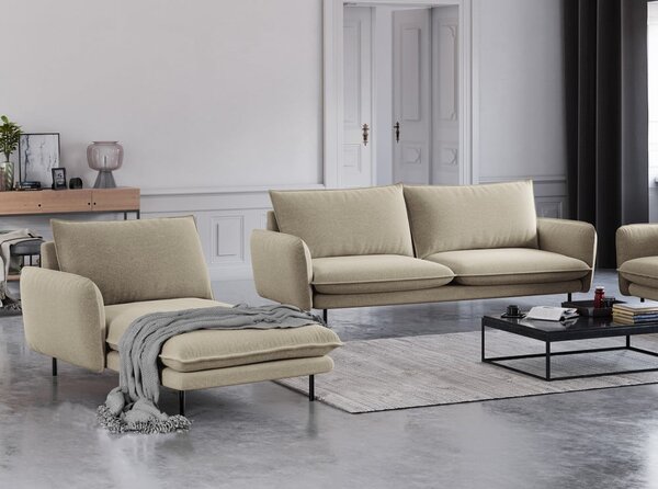 Béžová leňoška Cosmopolitan Design Vienna, ľavý roh