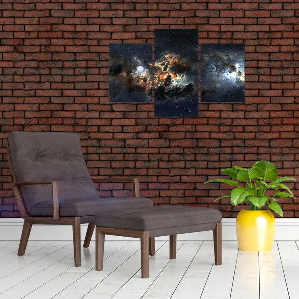 Obraz - Vesmír s hmlovinou (90x60 cm)