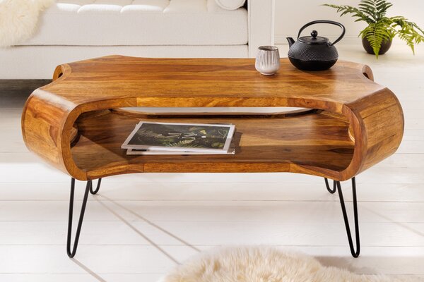 Kávový stolík ORGANIC LIVING 100 cm palisandrové drevo prírodné