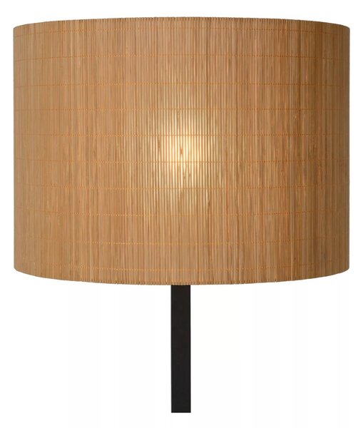 Lucide 03729/81/30 stojaca lampa Magius 1x40W | E27 - ratan, vypínač na kábli