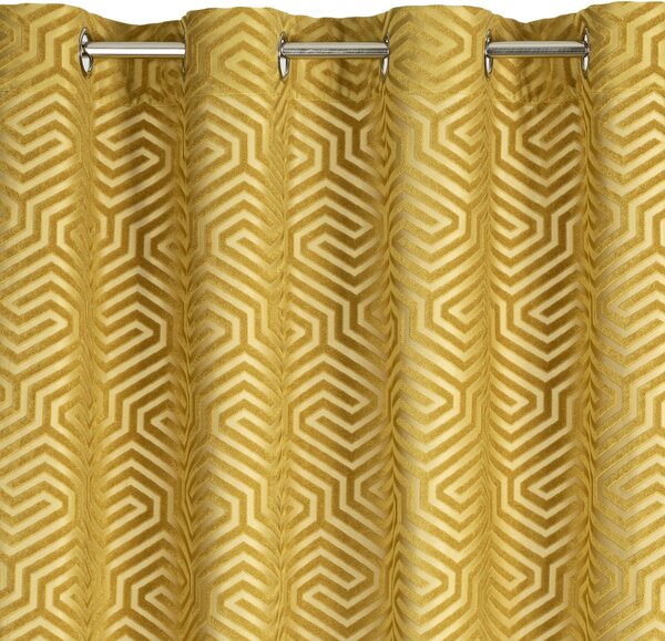 ZÁVES NA KRÚŽKOCH PIERRE CARDIN INGA 140X250 CM ZLATÁ