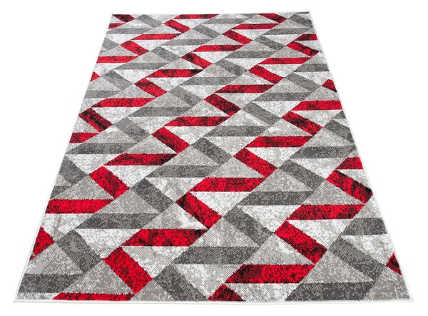 TA Koberec Q544A WHITE MAYA PP ESM Červený Obdĺžnikový Rozmer: 80x150 cm