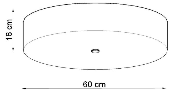 Stropné svietidlo Skala, 1x čierne textilné tienidlo, (biele sklo), (fi 60 cm)