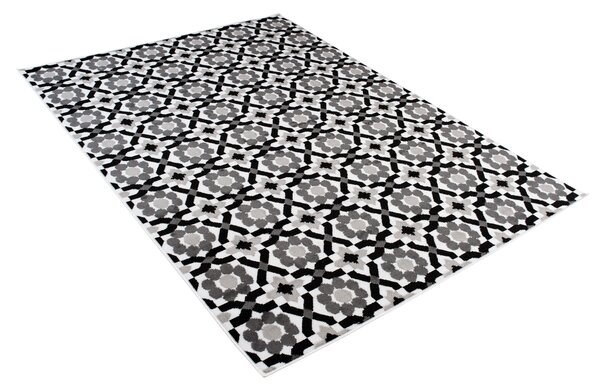 TA Koberec Z645F WHITE MAYA PP EYM Sivý Obdĺžnikový Rozmer: 120x170 cm