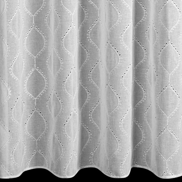 ZÁCLONA NA KRÚŽKOCH RAYA 140X250 CM VZOROVANÁ