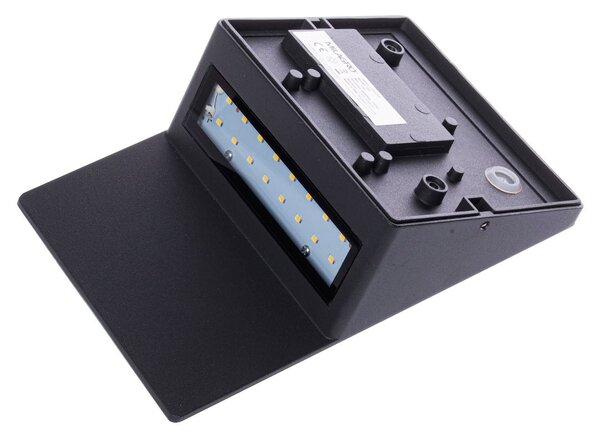 Exteriérové nástenné LED svietidlo Cracks, 1x LED 10w, tmavosivá