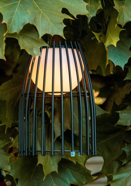 Lucide 06801/01/30 LED vonkajšia stolná lampička Fjara 1x0,3W | 30lm | 2800K | IP44 - čierna, stmievateľná, kovová, nabíjacia