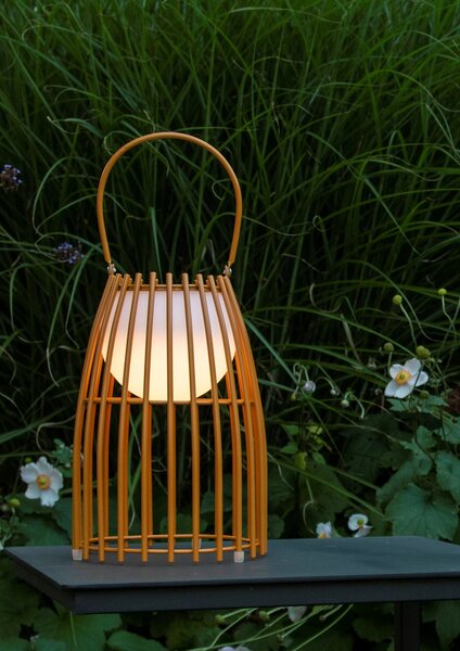 Lucide 06801/01/43 LED vonkajšia stolná lampička Fjara 1x0,3W | 30lm | 2800K | IP44 - hnedá, stmievateľná, kovová, nabíjacia