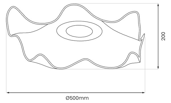 Stropné LED svietidlo Largo, 1x LED 16w, 4000k, g