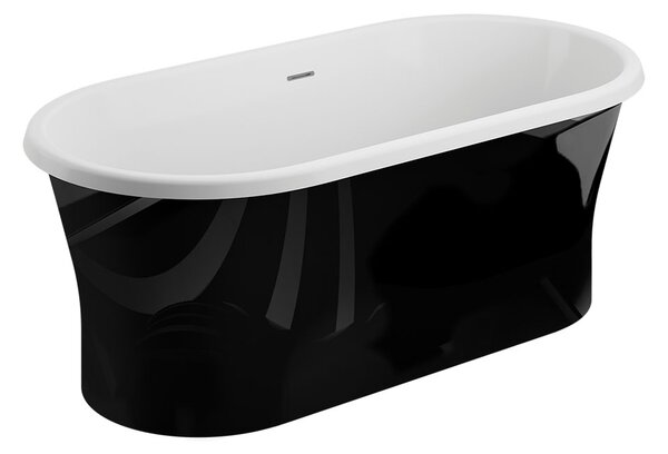 Polimat Akrylátová voľne stojaca vaňa Amona New 150x75 POLIMAT-Rozmery: 150x75, POLIMAT-Farba vane: Biela / biela lesk