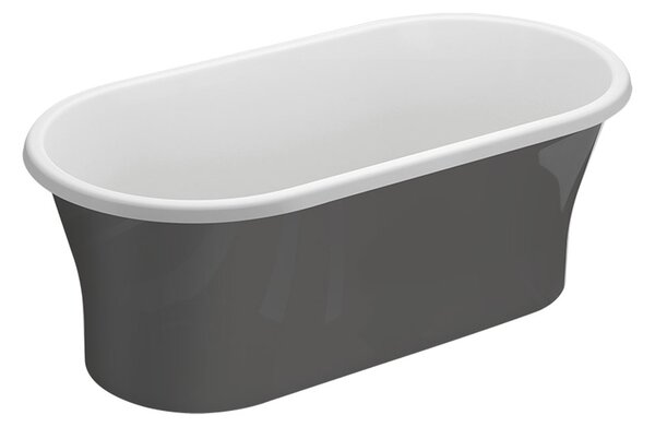 Polimat Akrylátová voľne stojaca vaňa Amona New 150x75 POLIMAT-Rozmery: 150x75, POLIMAT-Farba vane: Biela / biela lesk
