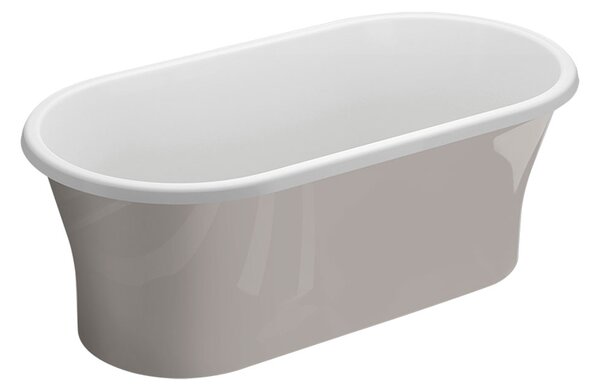 Polimat Akrylátová voľne stojaca vaňa Amona New 150x75 POLIMAT-Rozmery: 150x75, POLIMAT-Farba vane: Biela / biela lesk