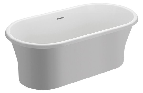 Polimat Akrylátová voľne stojaca vaňa Amona New 150x75 POLIMAT-Rozmery: 150x75, POLIMAT-Farba vane: Biela / biela lesk