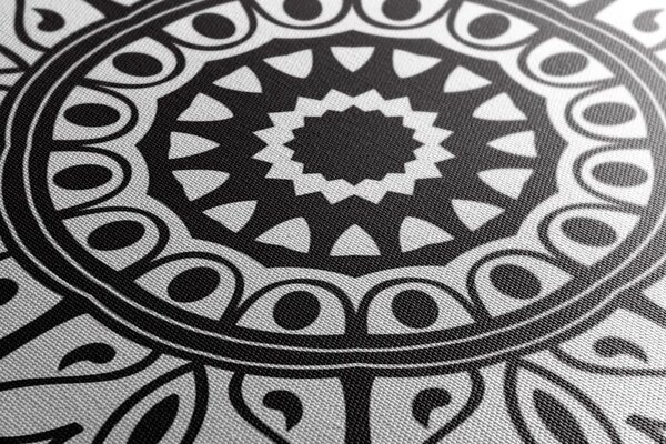 Obraz čiernobiely ornament