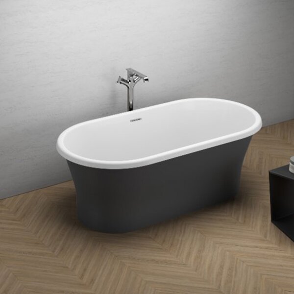 Polimat Akrylátová voľne stojaca vaňa Amona New 150x75 POLIMAT-Rozmery: 150x75, POLIMAT-Farba vane: Biela / biela lesk