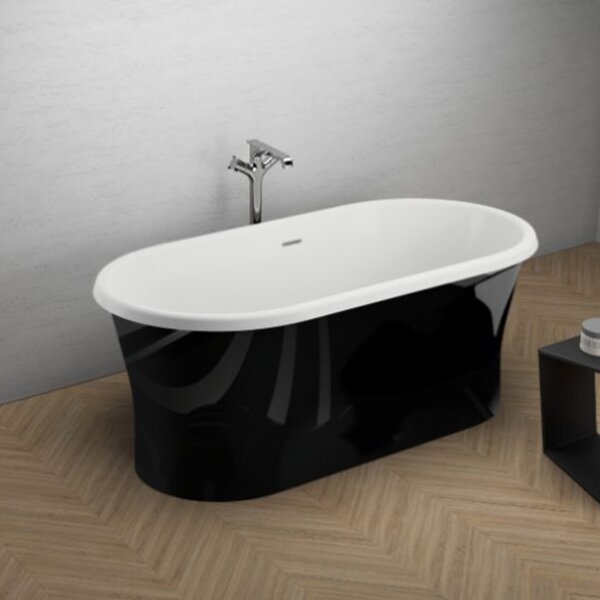 Polimat Akrylátová voľne stojaca vaňa Amona New 150x75 POLIMAT-Rozmery: 150x75, POLIMAT-Farba vane: Biela / biela lesk
